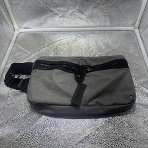 Steve Madden Gray /‎ Black Crossbody Waist bag  Mens